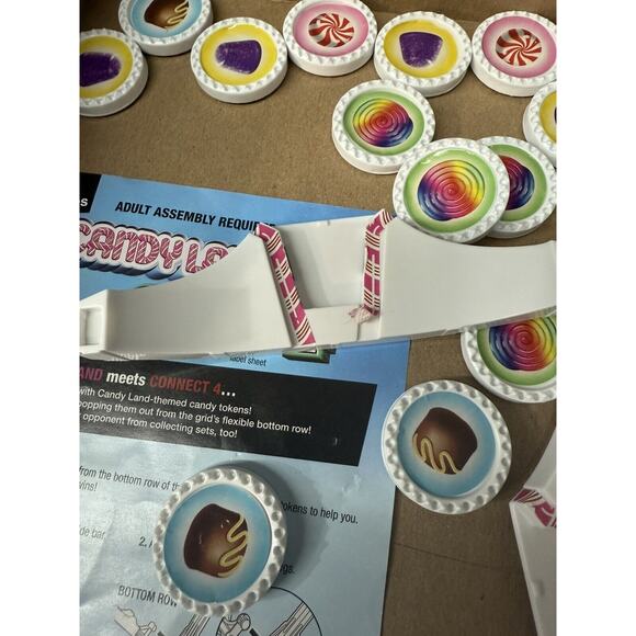 Game Mashups Candy Land Connect 4 Board Game Family Kid Game Hasbro Gaming - Picture 5 of 6